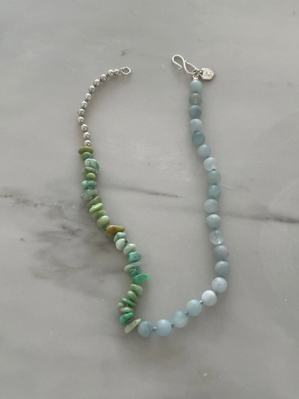 Azure gem necklace